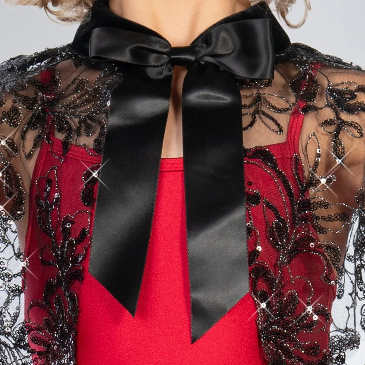 1st Position Sequin and Lace Cape