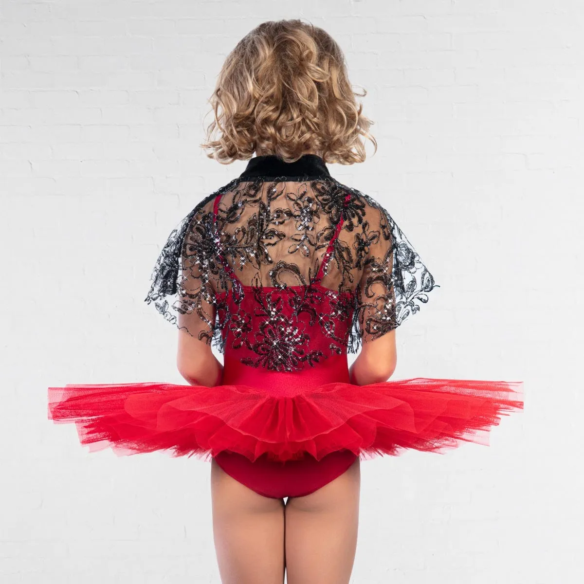 1st Position Sequin and Lace Cape