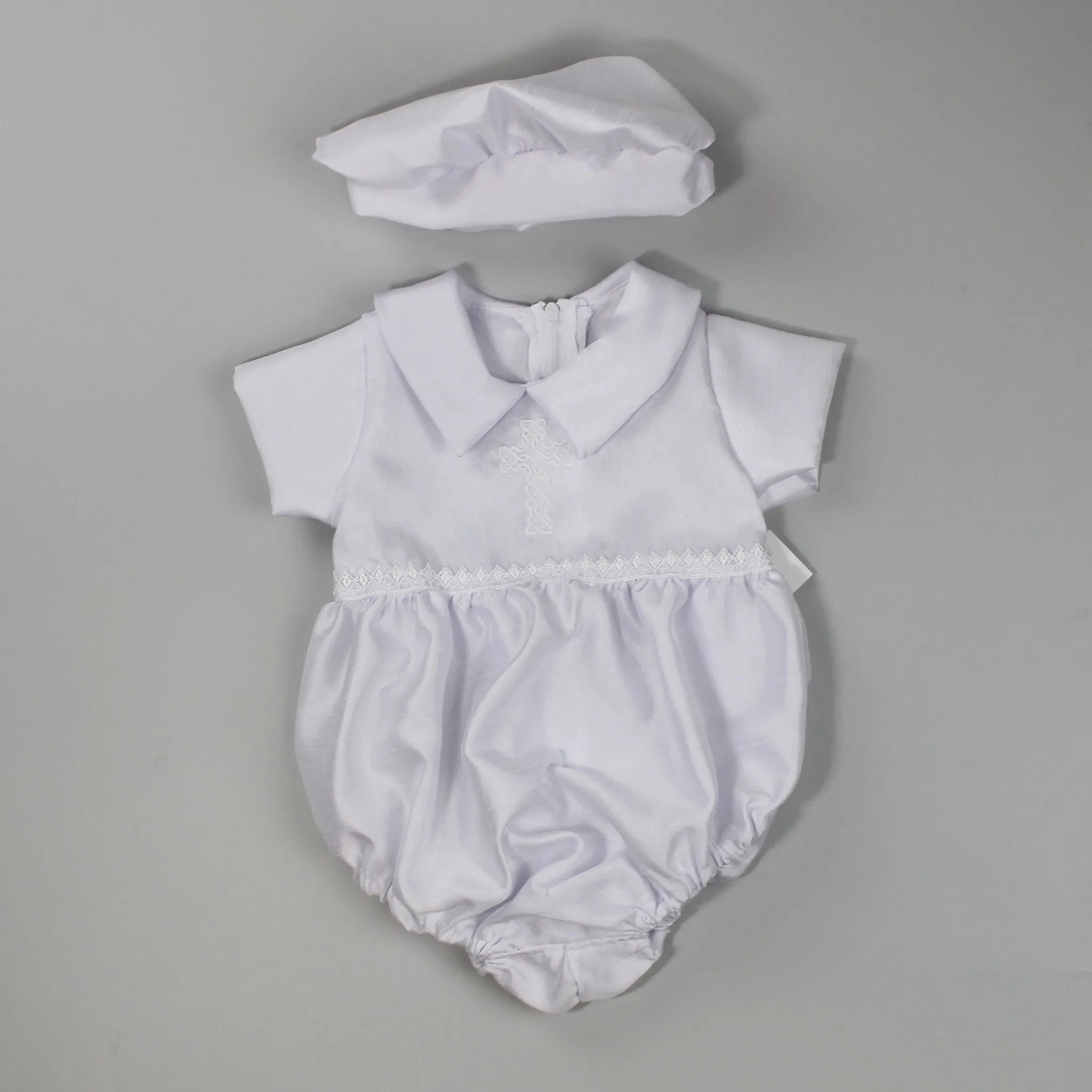 Baby Christening Baptism Romper with Hat