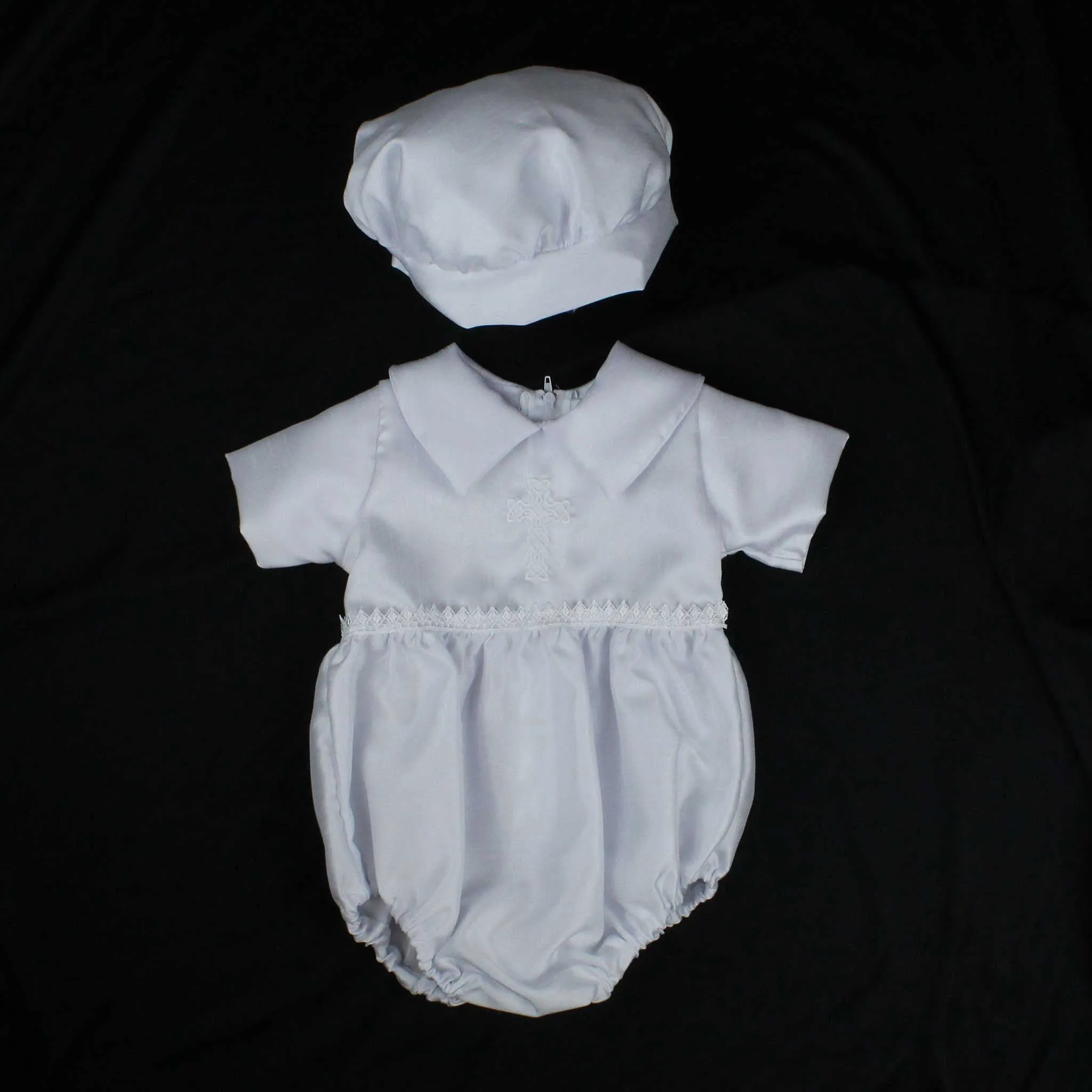 Baby Christening Baptism Romper with Hat