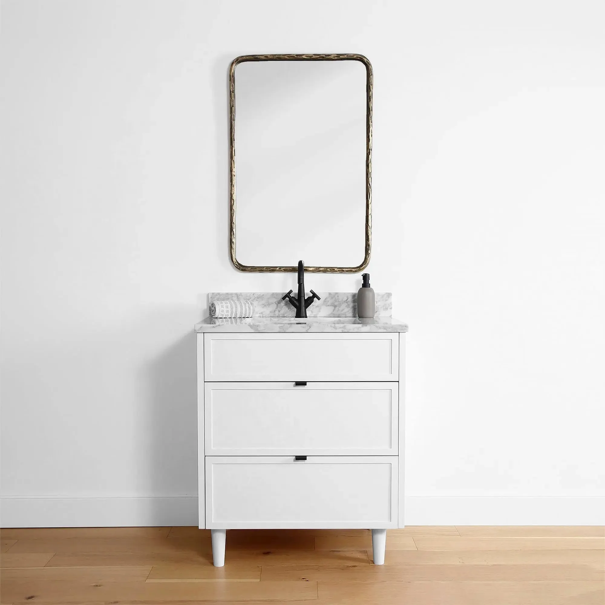 Cape Breton 30" Satin White Bathroom Vanity
