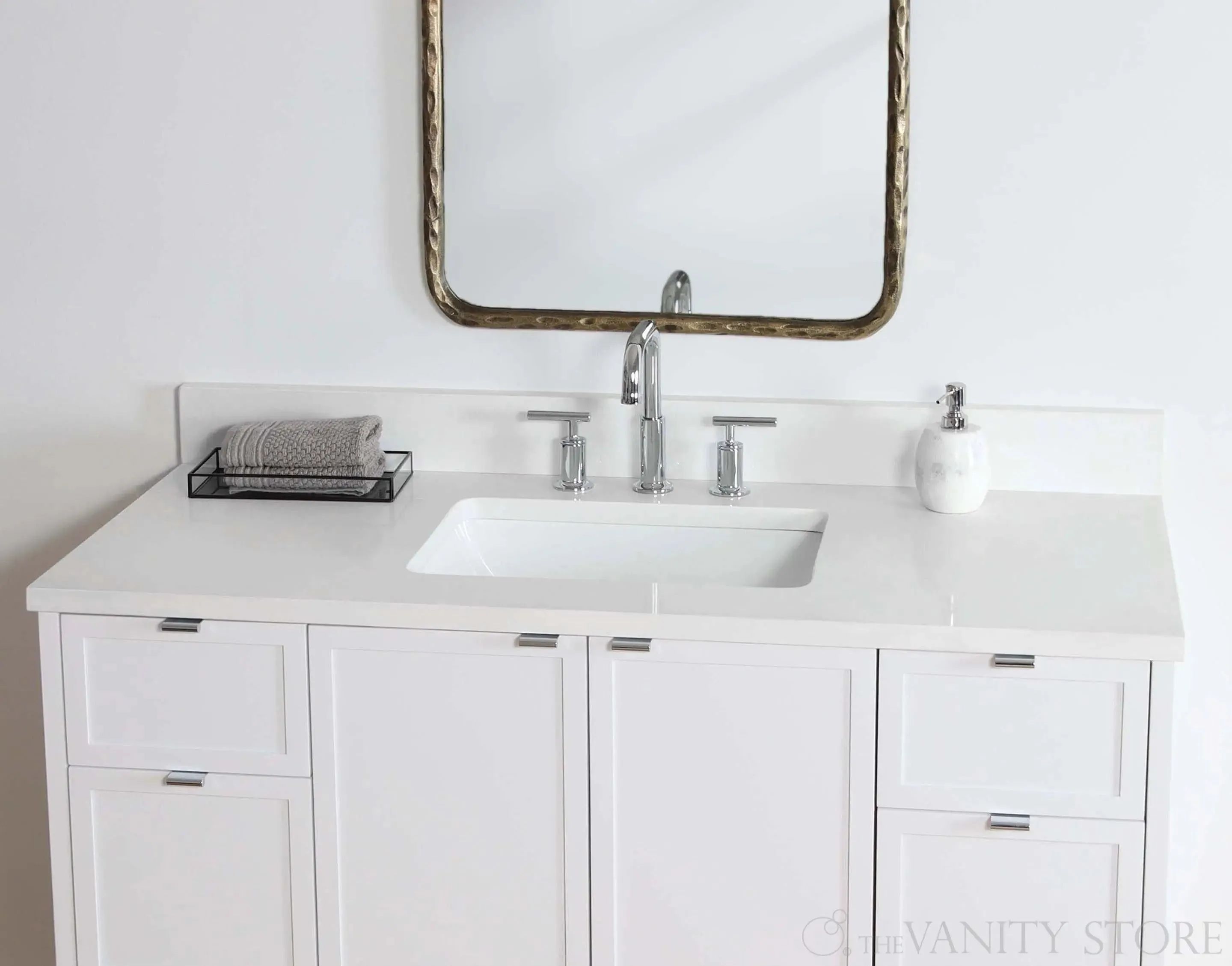 Cape Breton 48" Satin White Bathroom Vanity