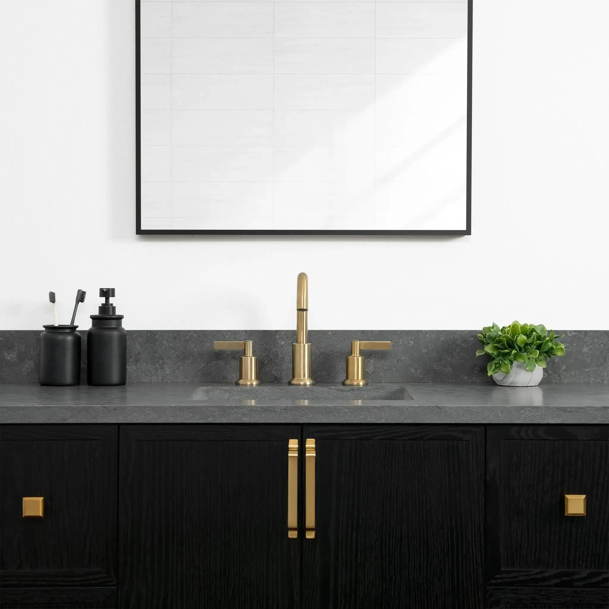 Cape Breton 48" Wall Mount Blackened Oak Bathroom Vanity