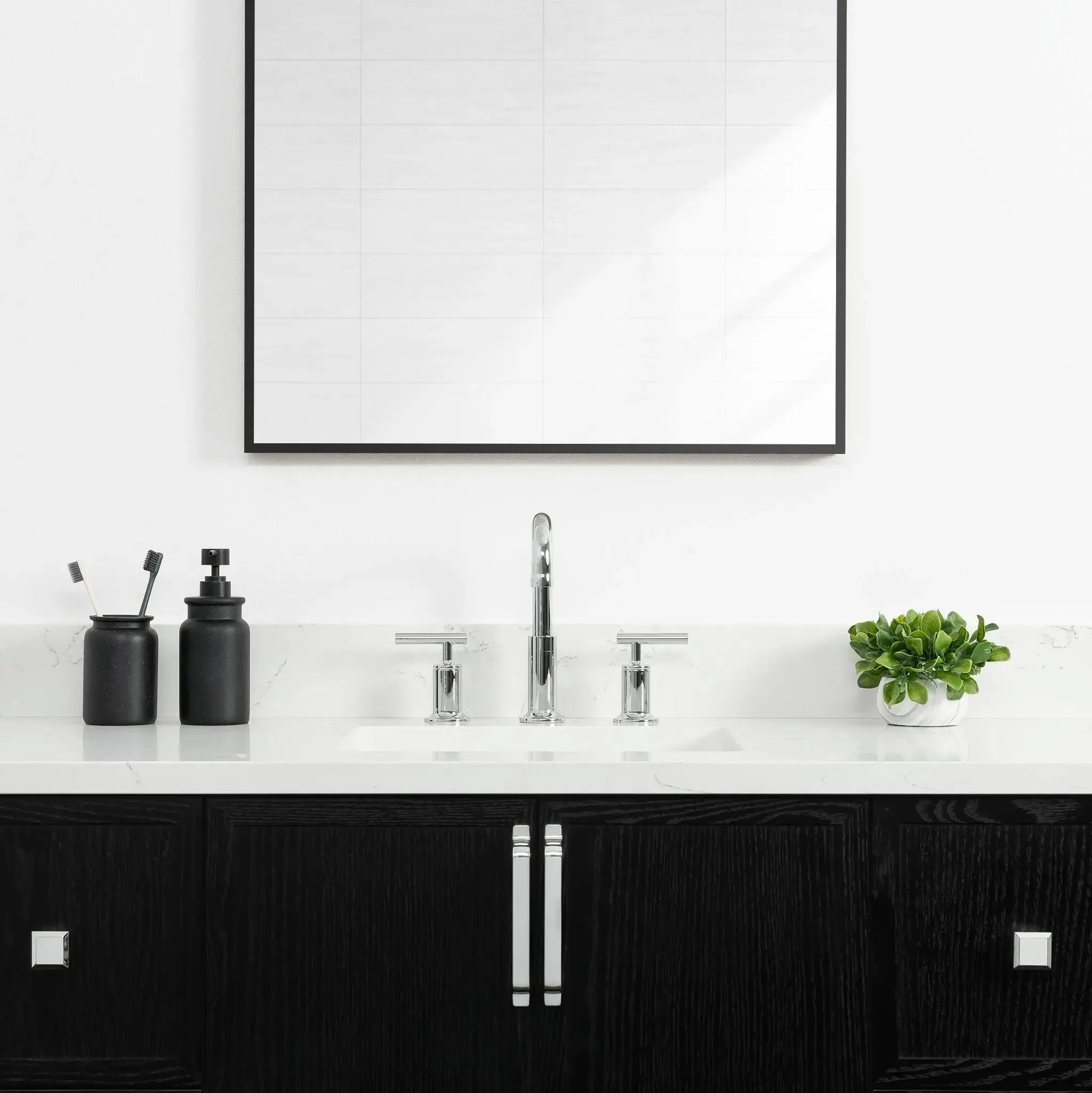 Cape Breton 48" Wall Mount Blackened Oak Bathroom Vanity