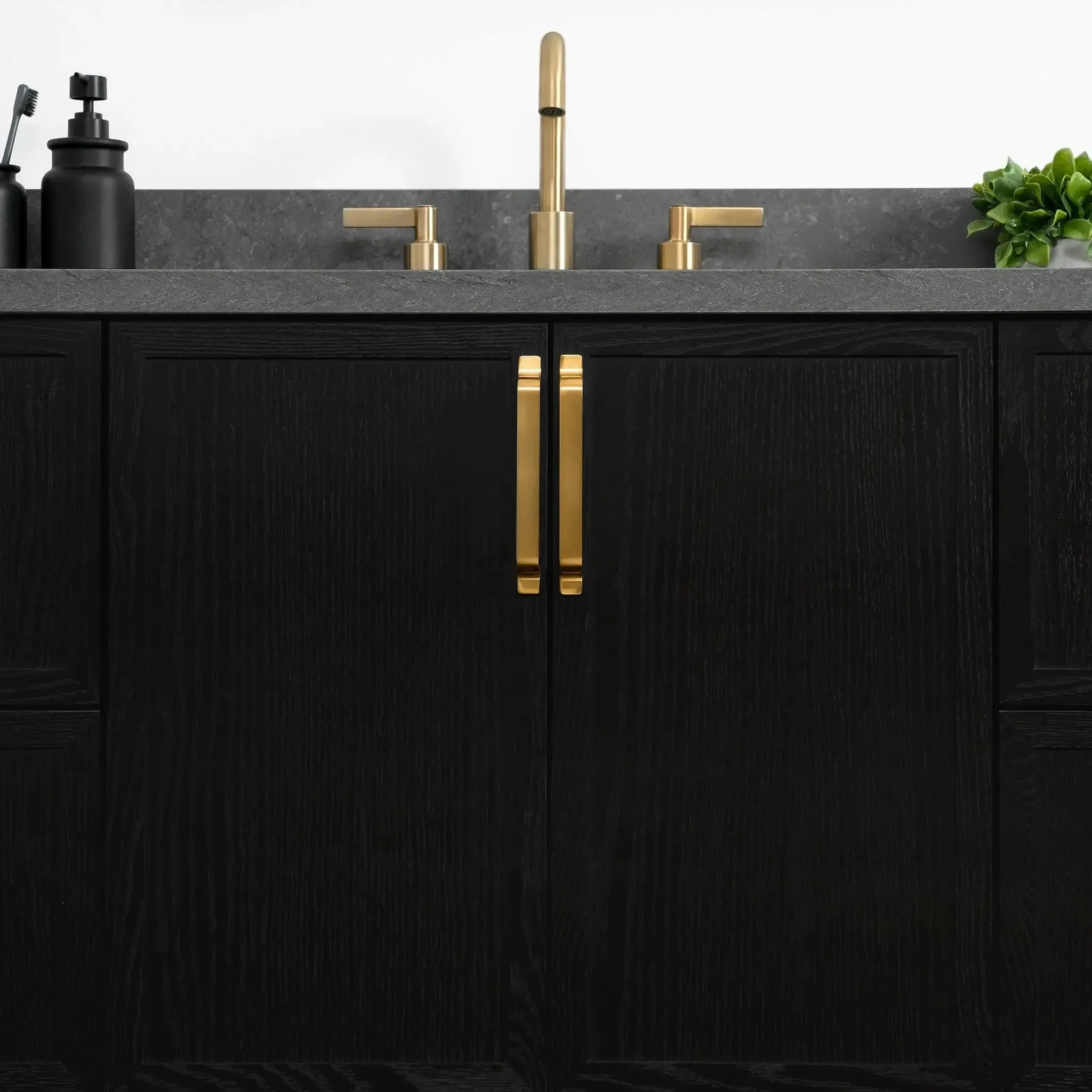 Cape Breton 48" Wall Mount Blackened Oak Bathroom Vanity