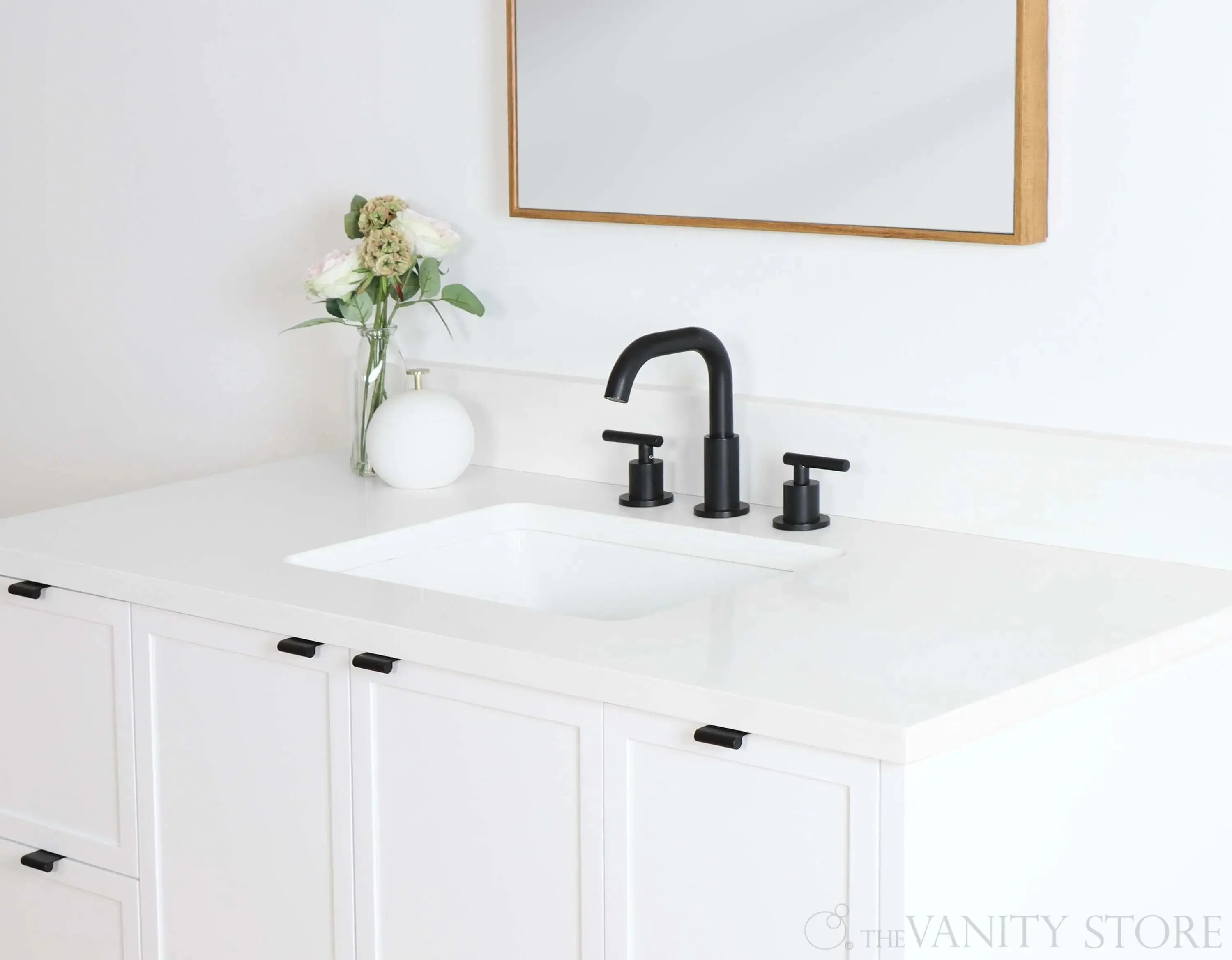 Cape Breton 48" Wall Mount Satin White Bathroom Vanity