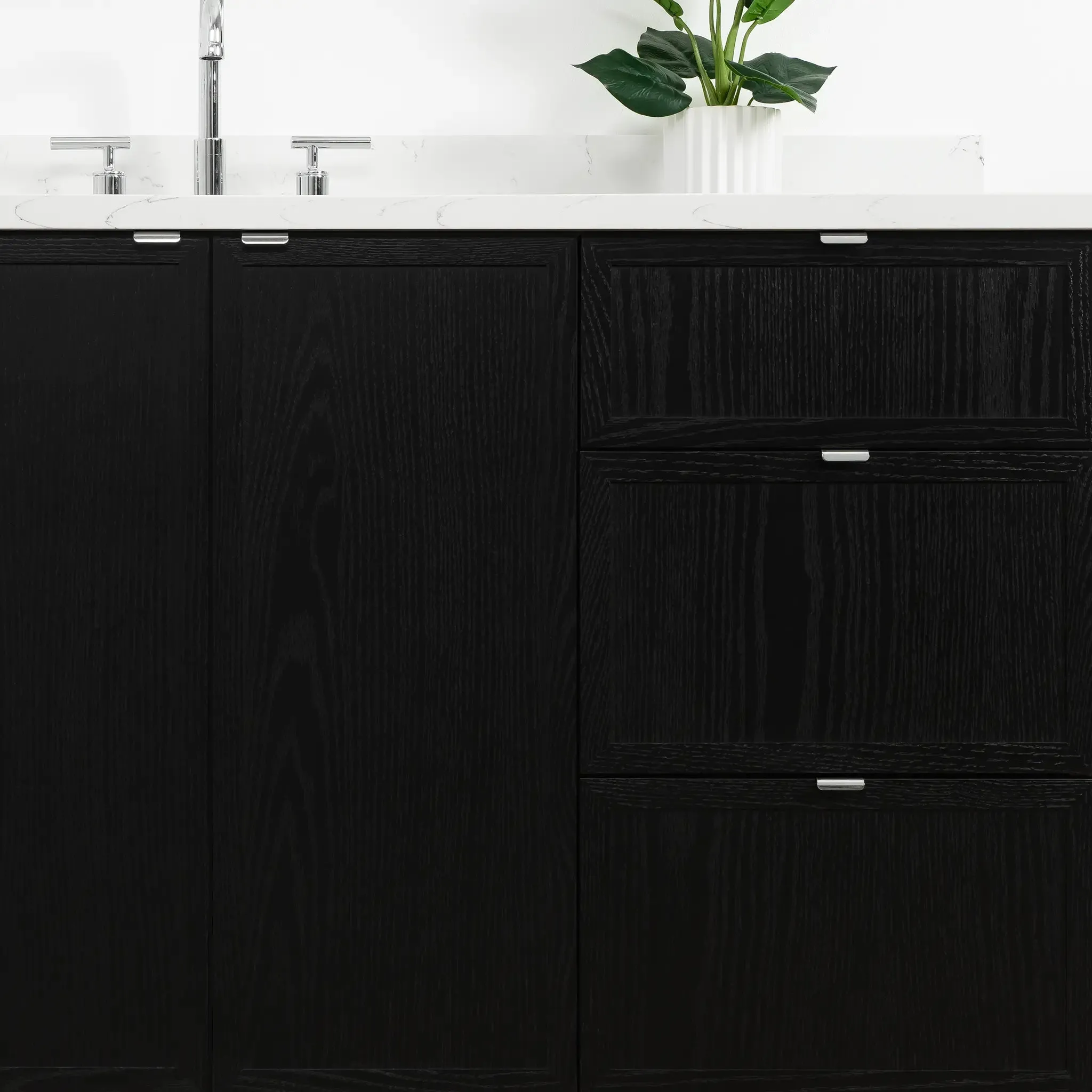 Cape Breton 60" Blackened Oak Bathroom Vanity