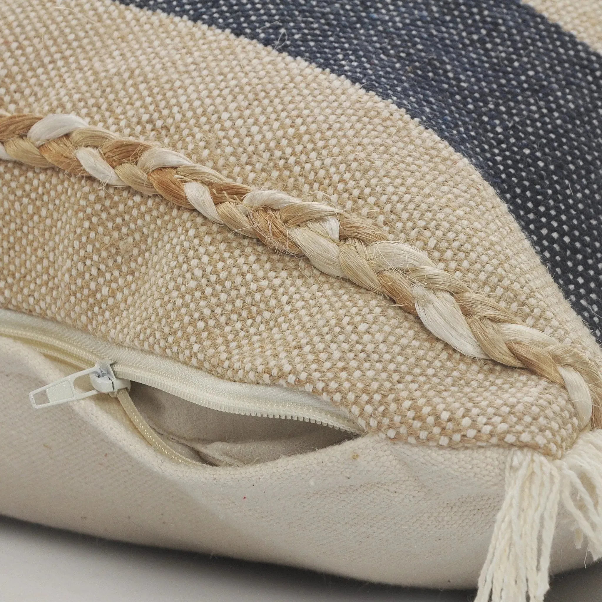 Cape Cod Lr07639 Denim/Taupe Pillow