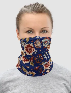 Casual Vintage Multi-Floral Print Neck Gaiter Face Mask