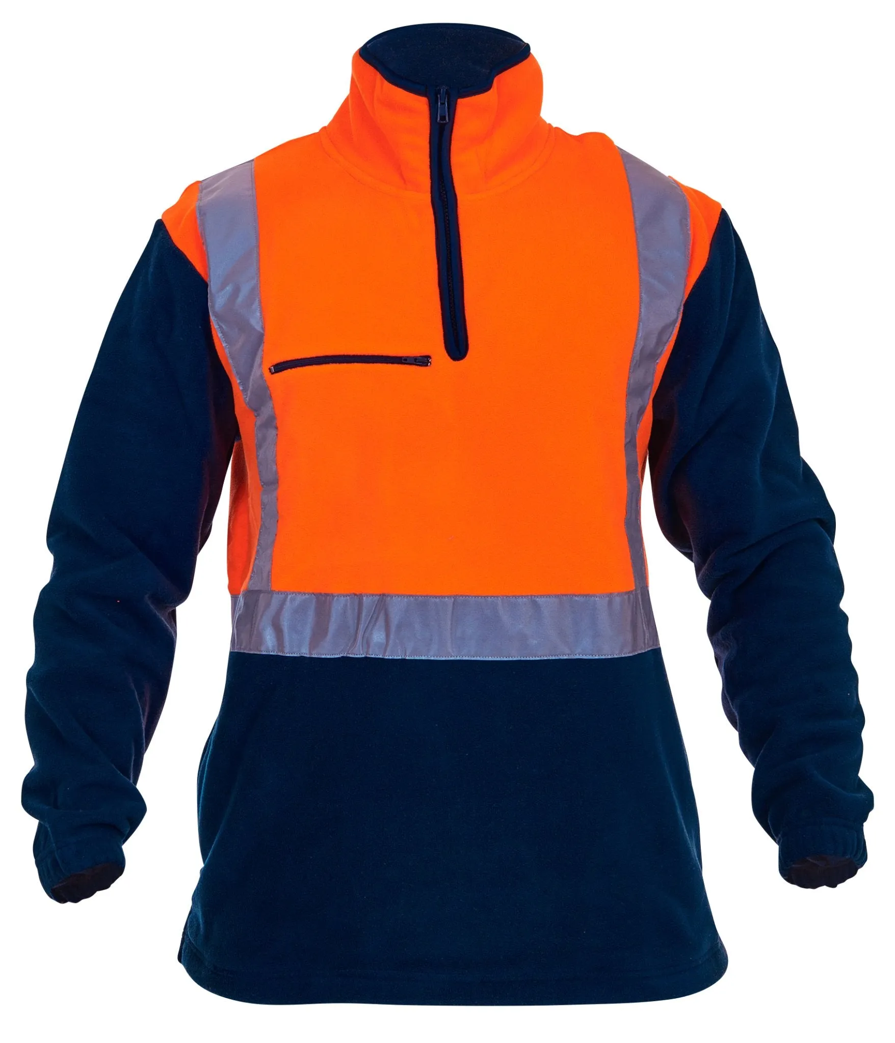 Caution Hi-Vis Day/Night Polar Fleece 1/2 Zip Tunic