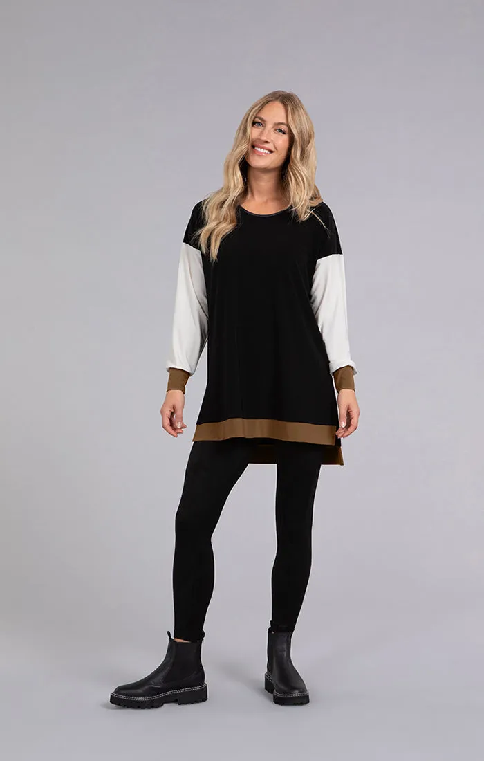 Color Block Step Hem Tunic