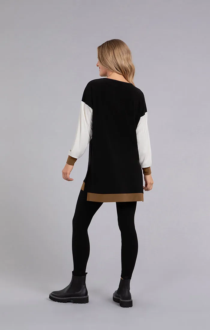 Color Block Step Hem Tunic