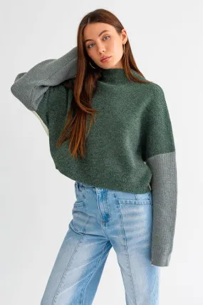 COLORBLOCK OVER SIZED SWEATER COLORBLOCK OVER SIZED SWEATER