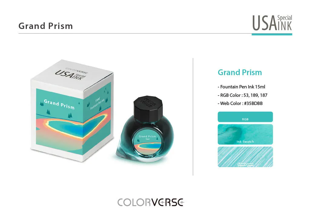 Colorverse USA Special Bottled Ink in Wyoming (Grand Prism) - 15mL