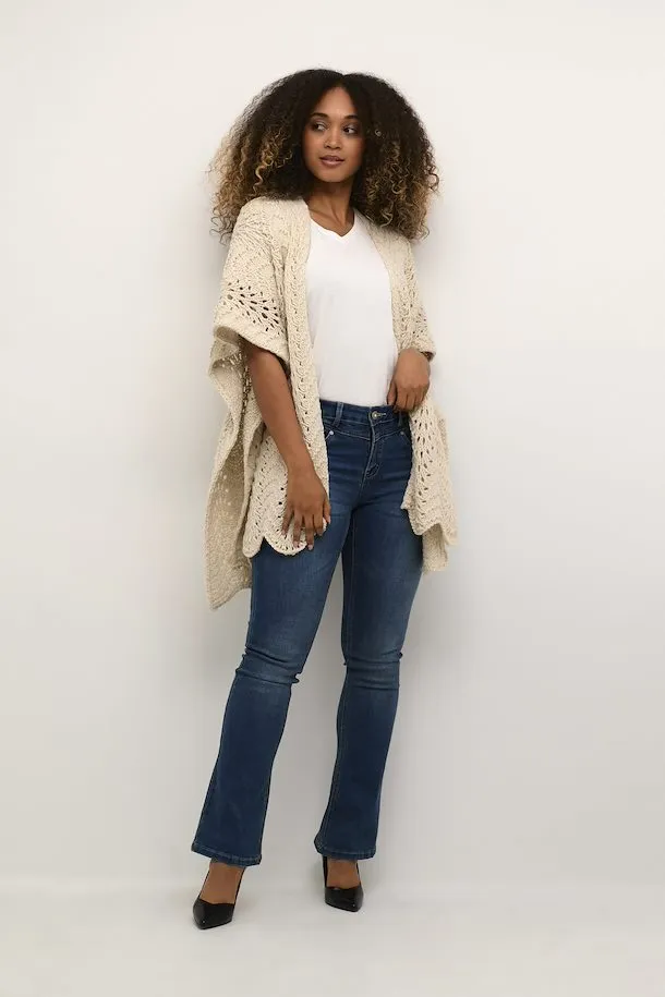 Cream Blomma Knit Cape