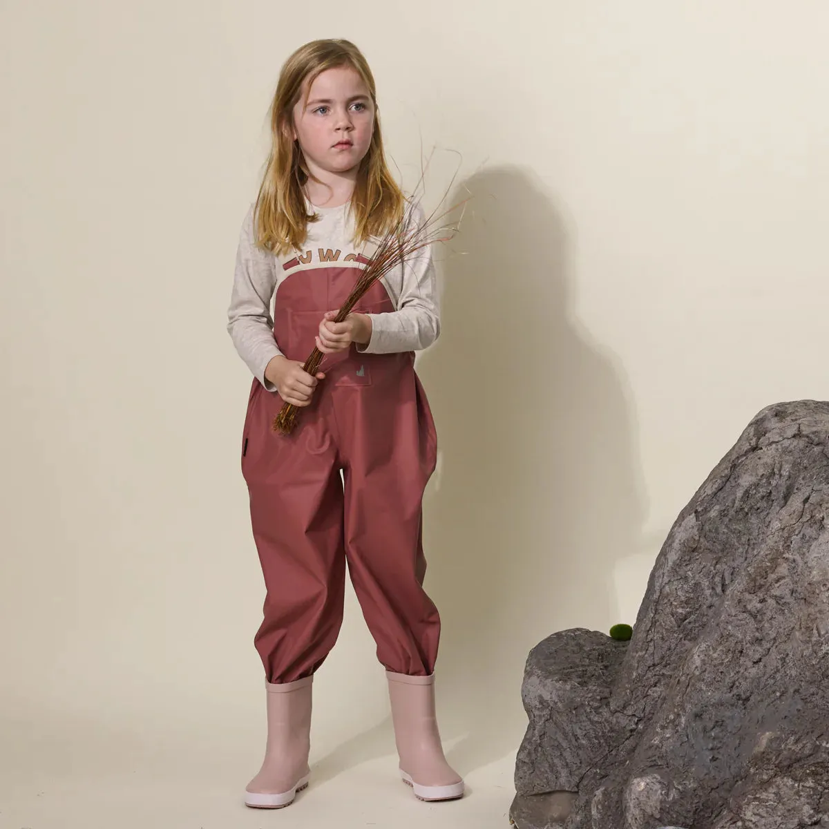 Cry Wolf - Rain Overalls Rosewood