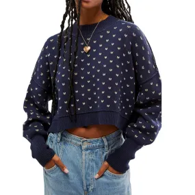 Custom Butterfly Pattern 100% Cotton Knitwear - OEM/ODM Sweater for Fashion Brands