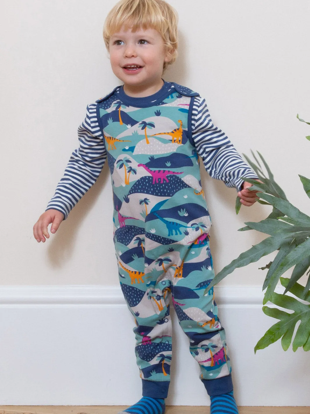 Dino journey dungarees