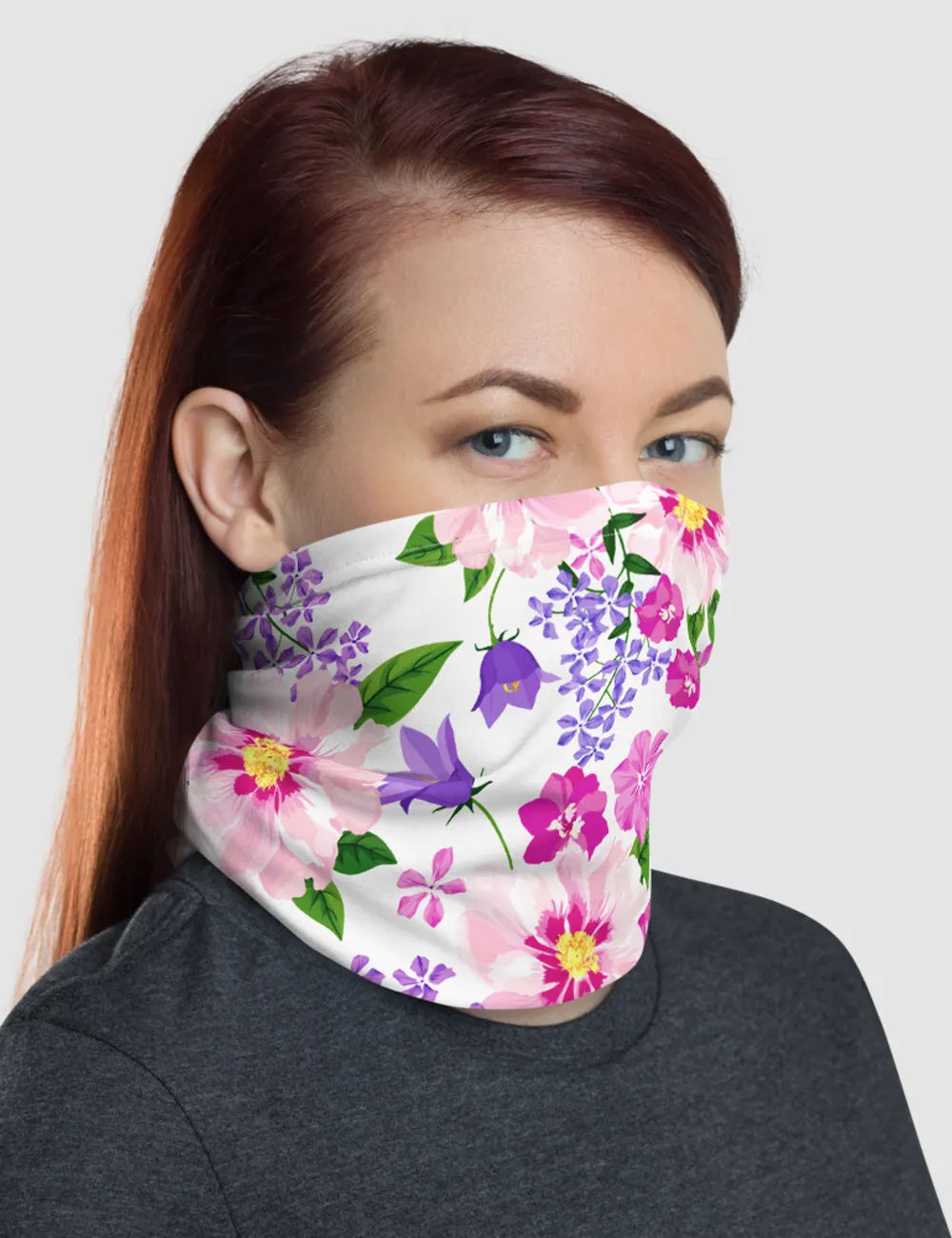 Elegant Floral Print | Neck Gaiter Face Mask