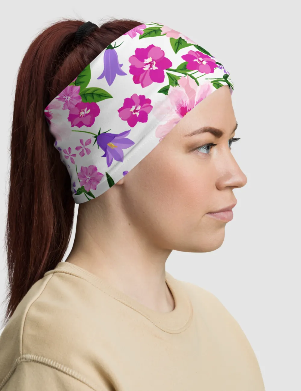 Elegant Floral Print | Neck Gaiter Face Mask