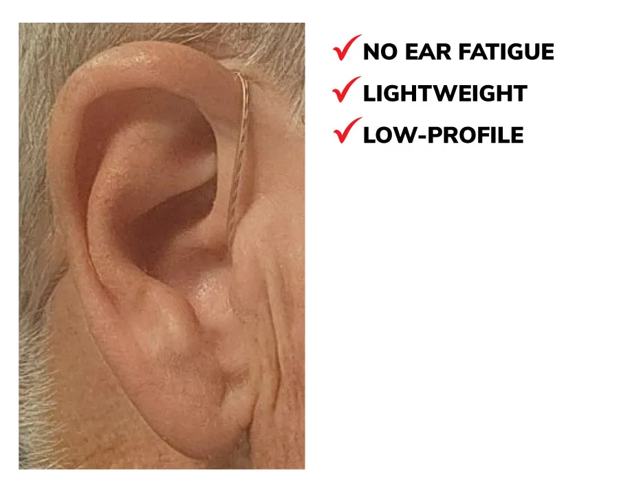 EP1303-W Whisper Hawk EC Covert Lapel Microphone fits Motorola Dual Pin