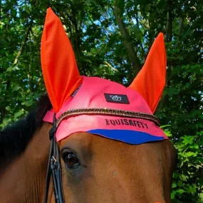 Equisafety Hi Vis Ear Bonnet. - P/O