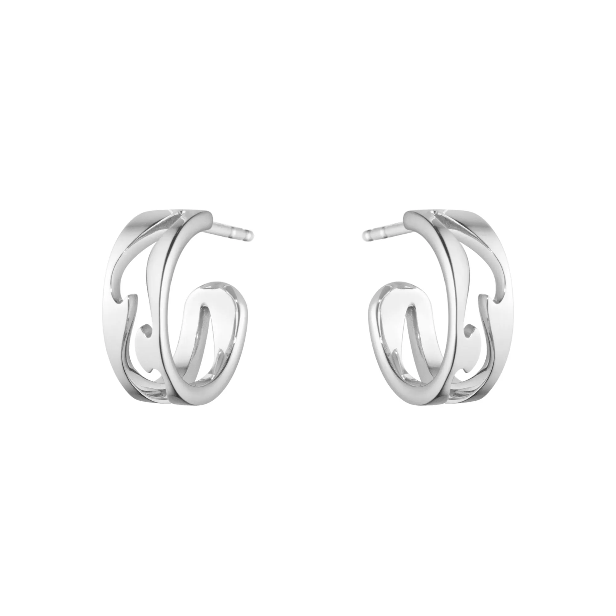 Fusion Open 18K White Gold Earrings
