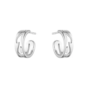 Fusion Open 18K White Gold Earrings