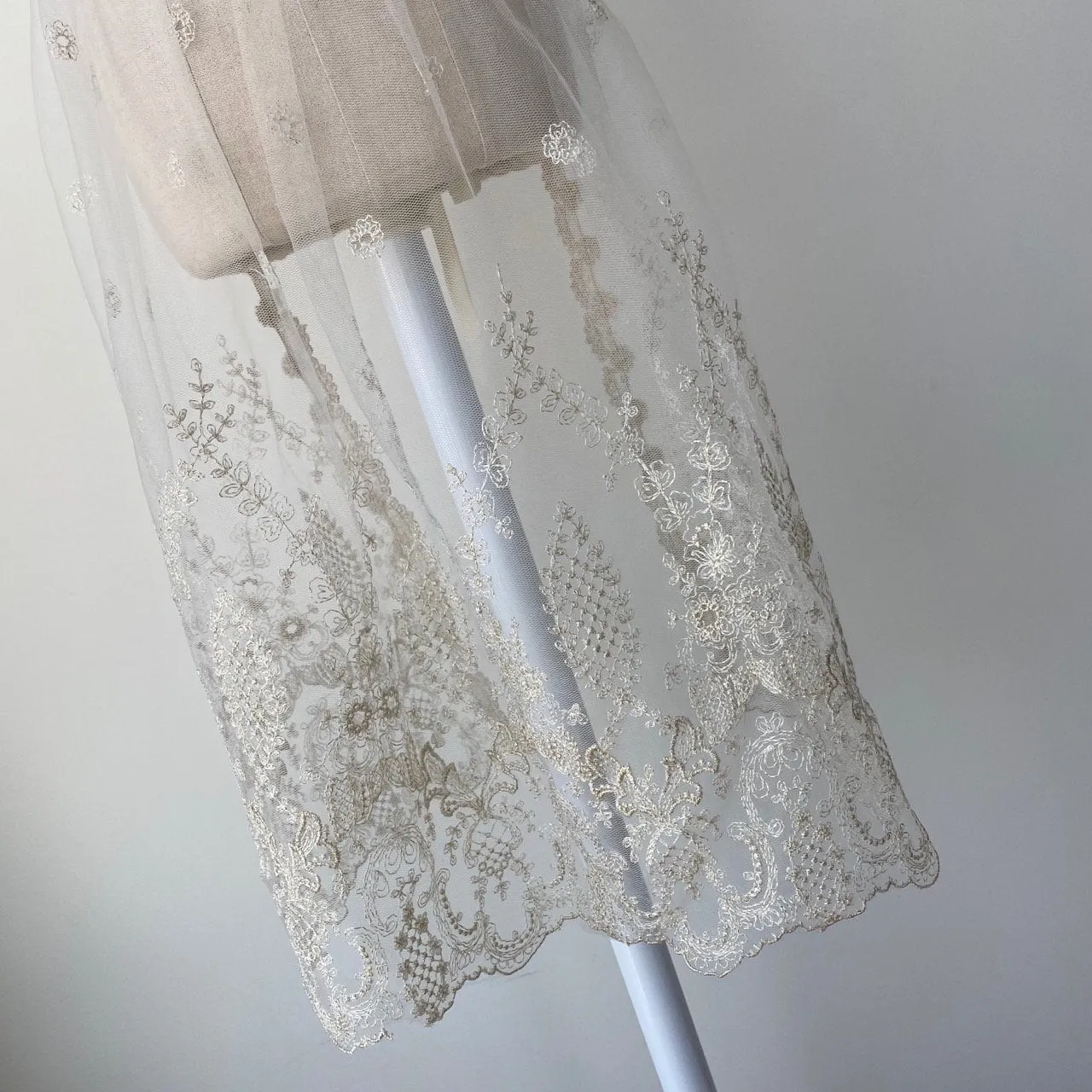 Gold Bling Lace Apron & Cape