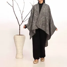 Grey Winter Cape Shawl PW4965