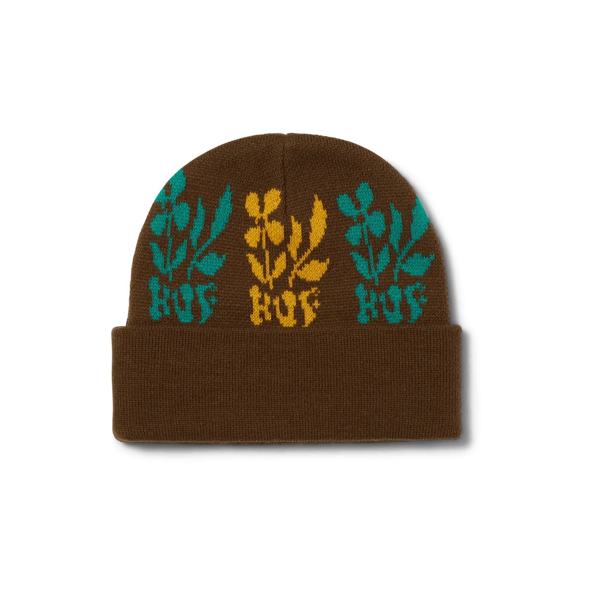 HUF BLOSSOM BEANIE COFFEE