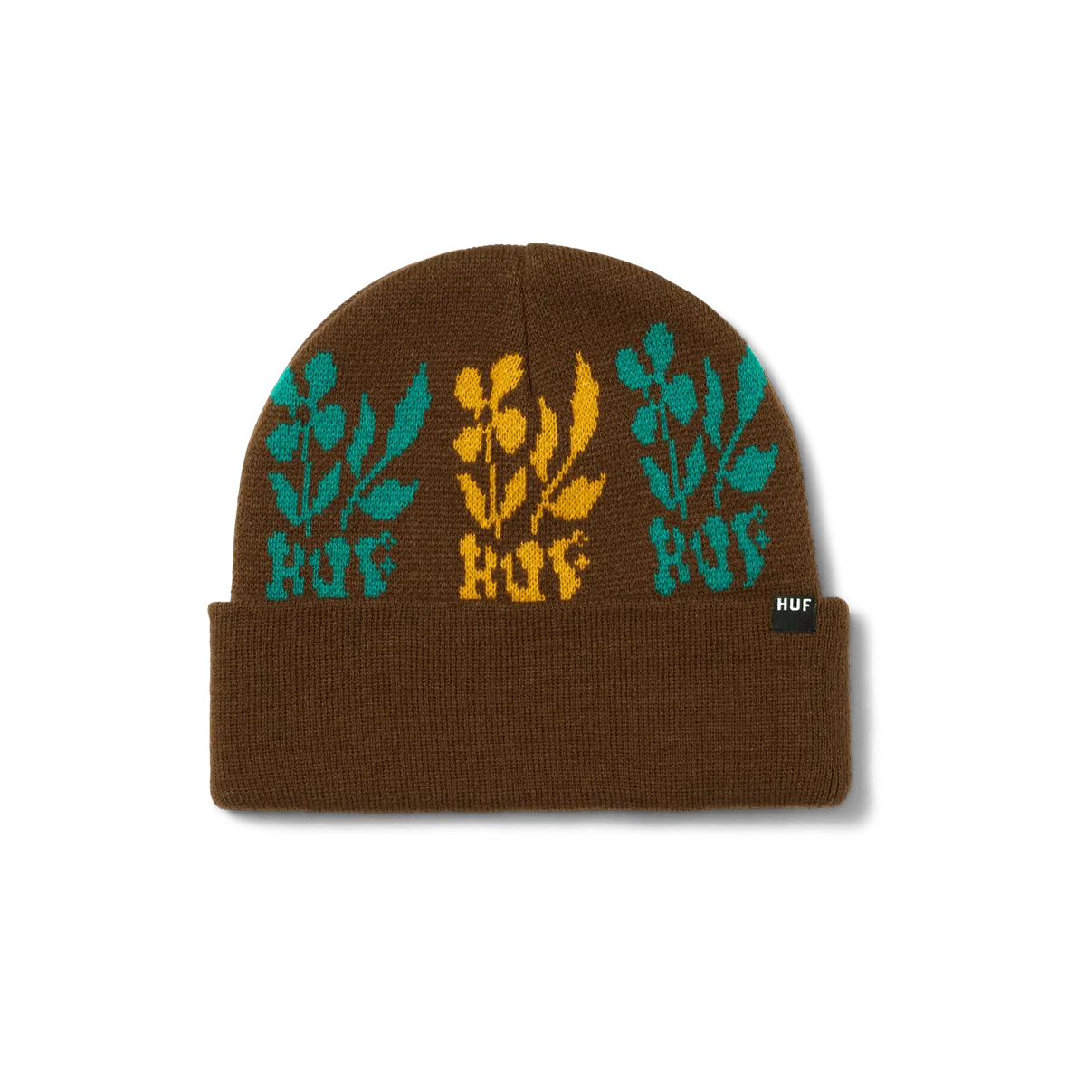 HUF BLOSSOM BEANIE COFFEE