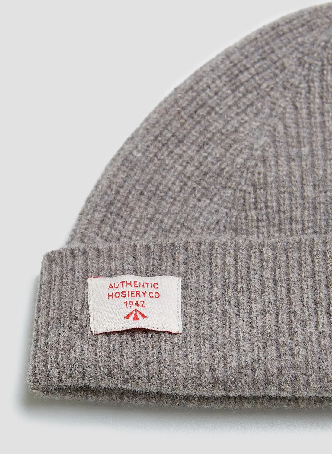 Lambswool Beanie in Vole Grey