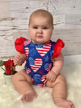 Love America Romper Love America Romper