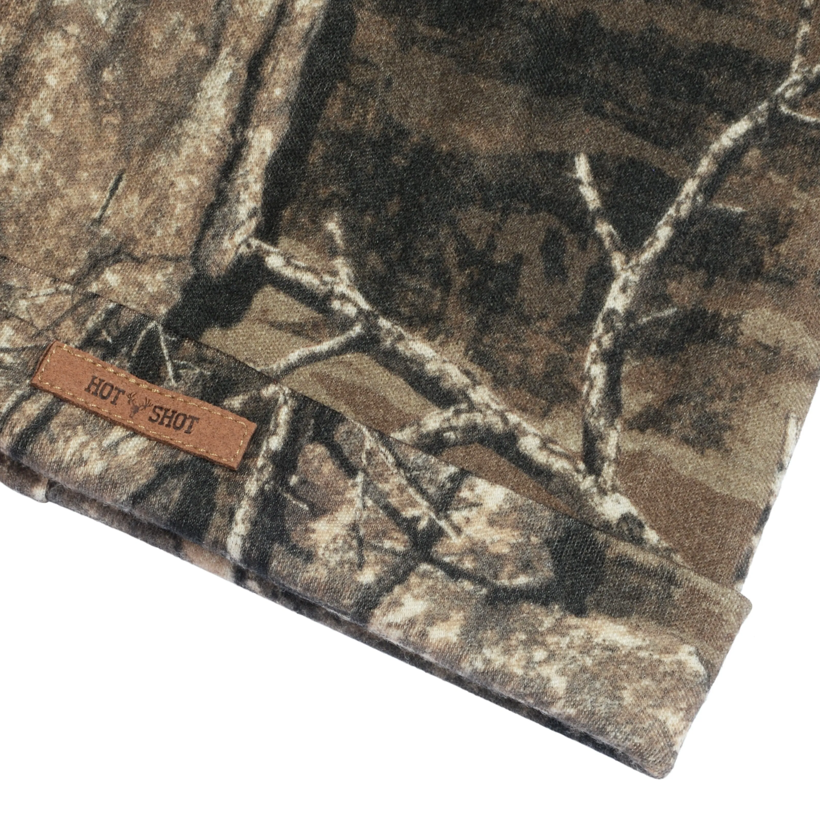 Men’s 100% Merino Wool 2-Ply Cuff Cap in Realtree Timber Camo
