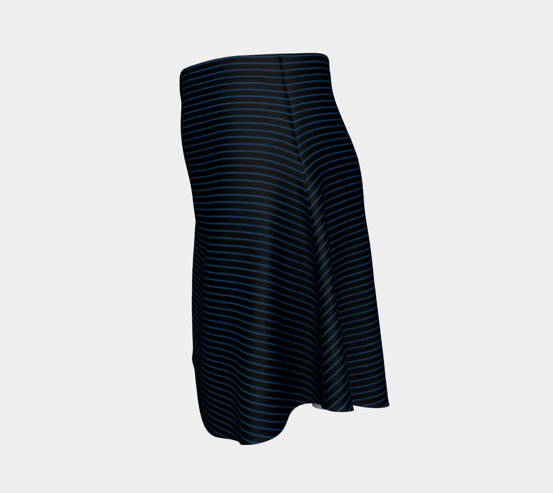 Micro Striped Flare Skirt