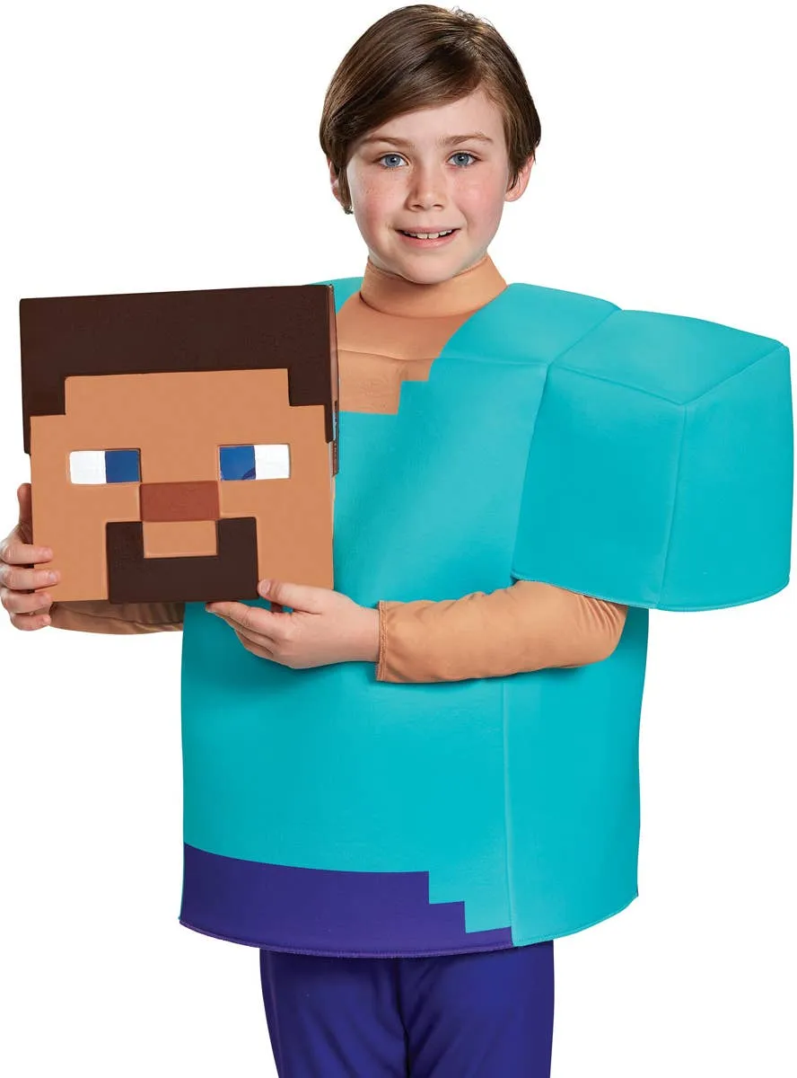 Minecraft Steve Deluxe Boys Book Week Costume