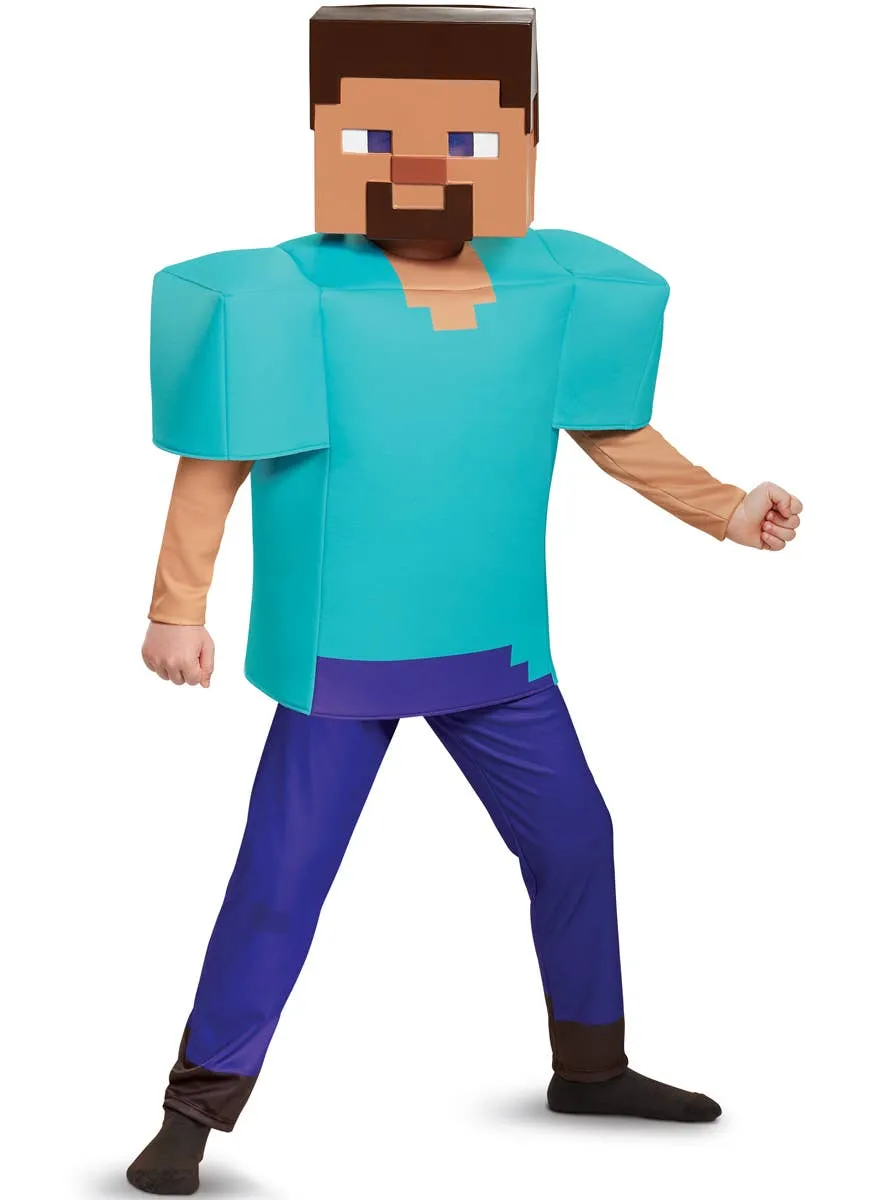Minecraft Steve Deluxe Boys Book Week Costume