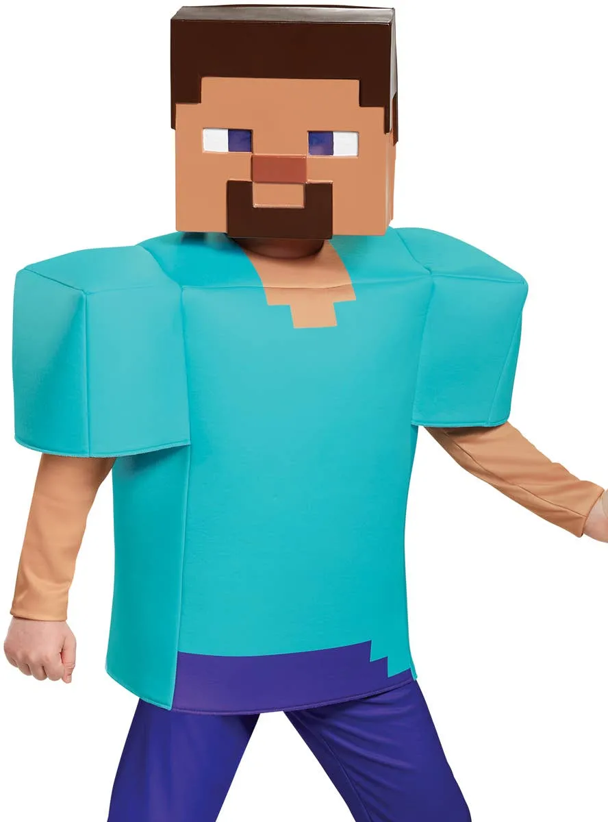 Minecraft Steve Deluxe Boys Book Week Costume