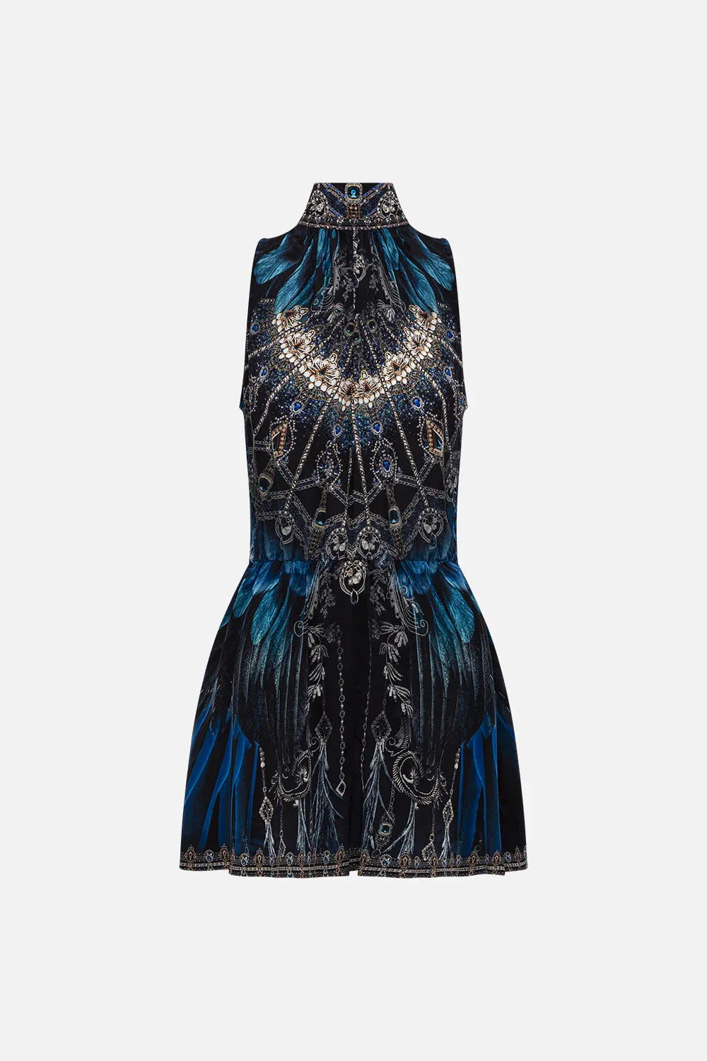 Neck Tie Playsuit - Ground Control
