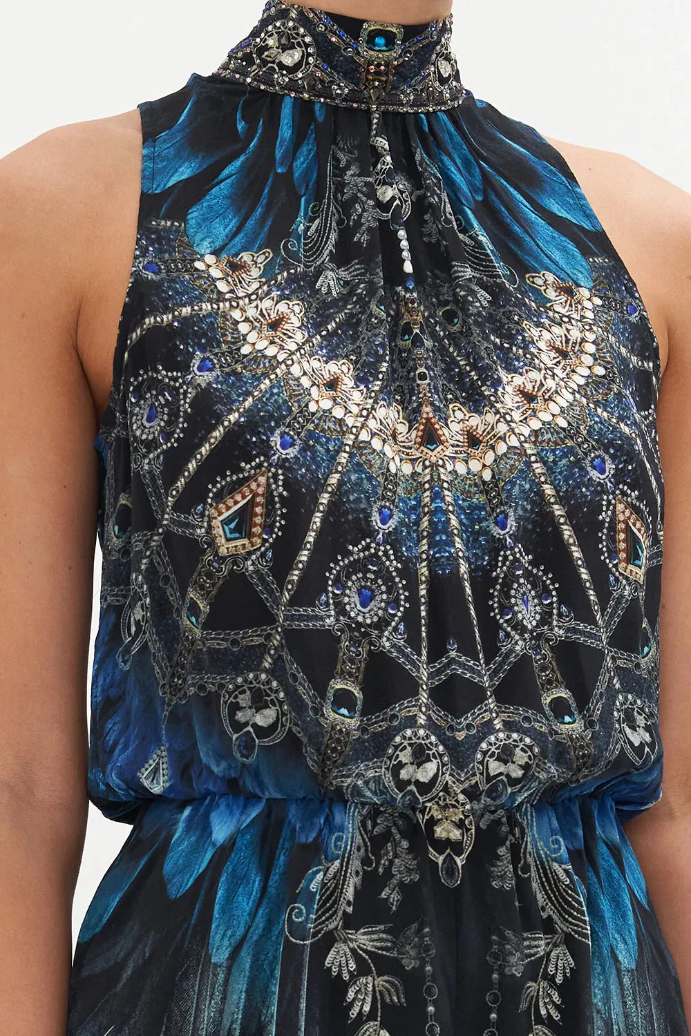Neck Tie Playsuit - Ground Control