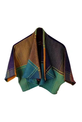 NEW! Plaid Wool Waterfall Bolero No.8