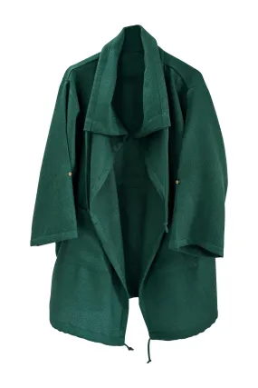 NEW! Wool Drawstring Overlay Emerald
