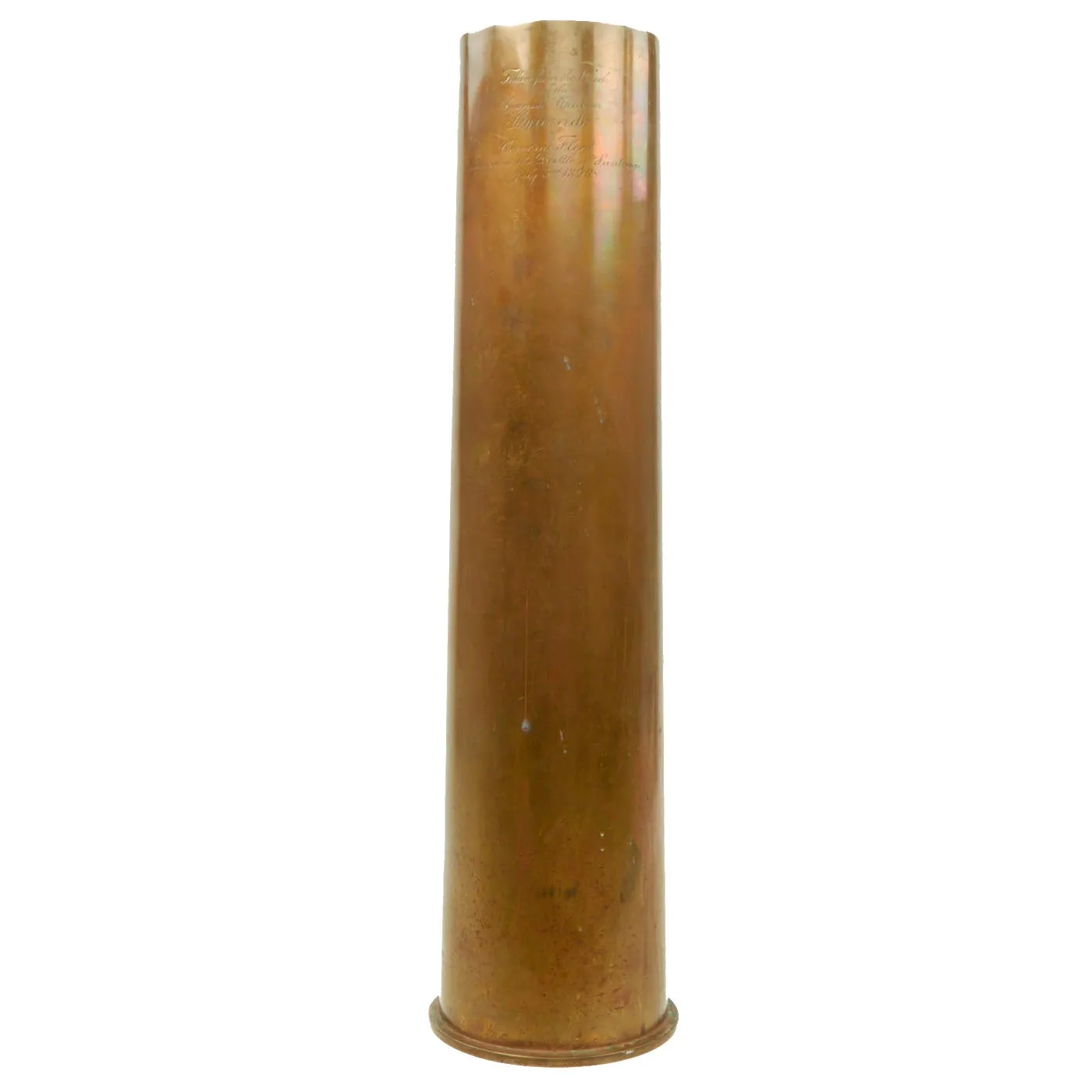 Original Spanish-American War Battle of Santiago Bay 5.5 inch Naval Shell From Sunken Spanish Cruiser Almirante Oquendo