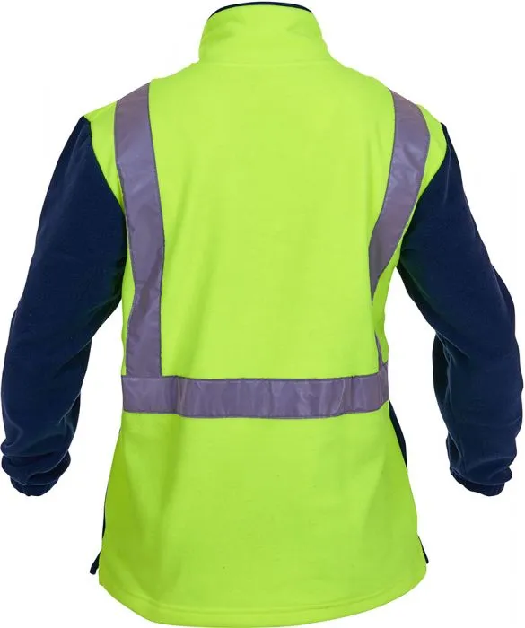 PCF1012 - Caution - Polar Fleece 1/2 Zip Tunic (Day/Night) - 380gm