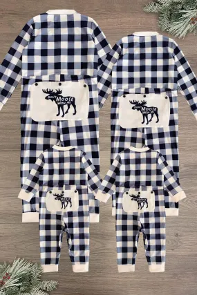 "Don't Moose With Me" Plaid Family Pajamas