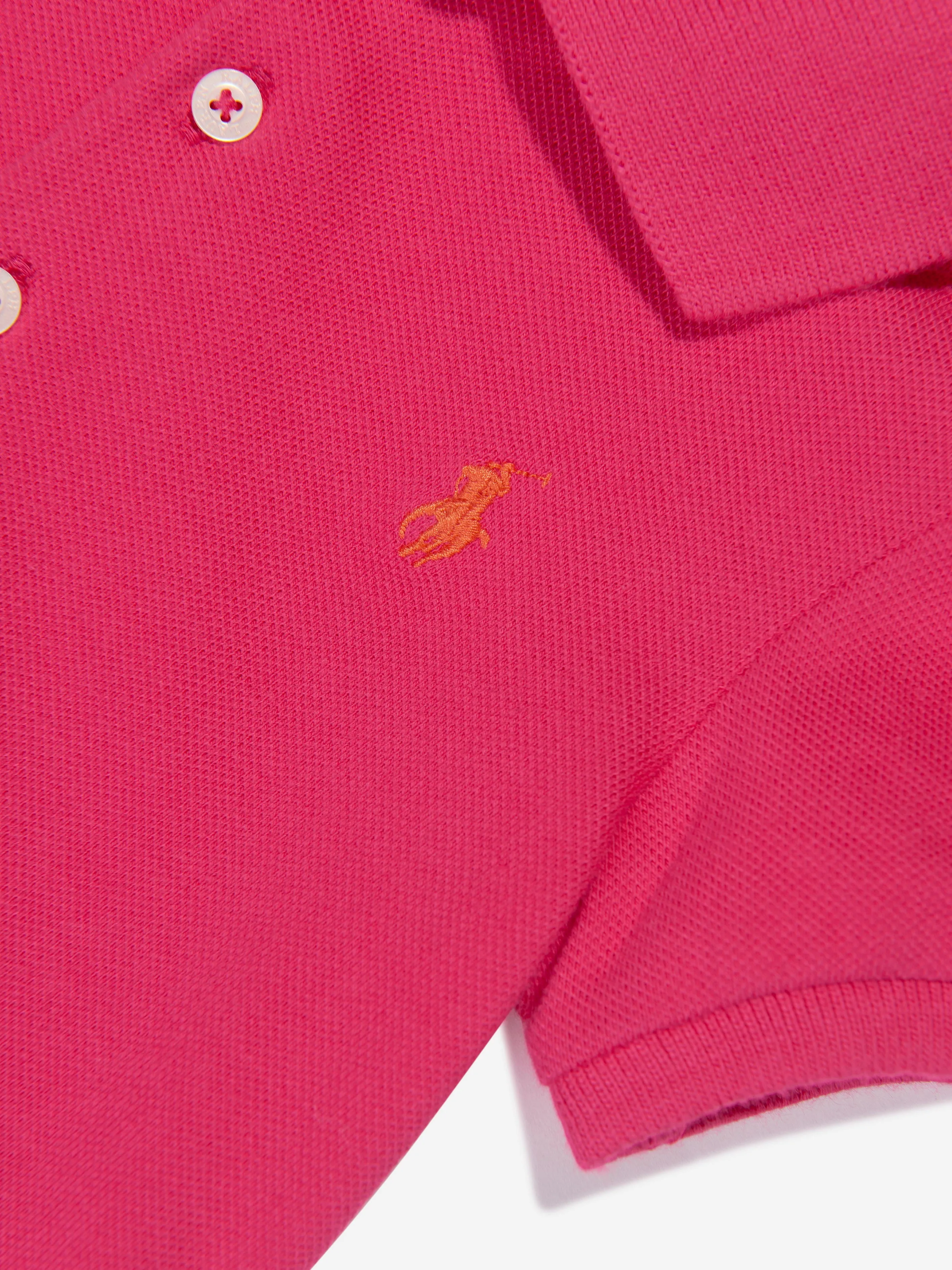 Ralph Lauren Baby Girls Peplum Shortall in Pink