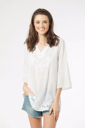 SEVIL - Tunic in White 2023 Christmas Sales