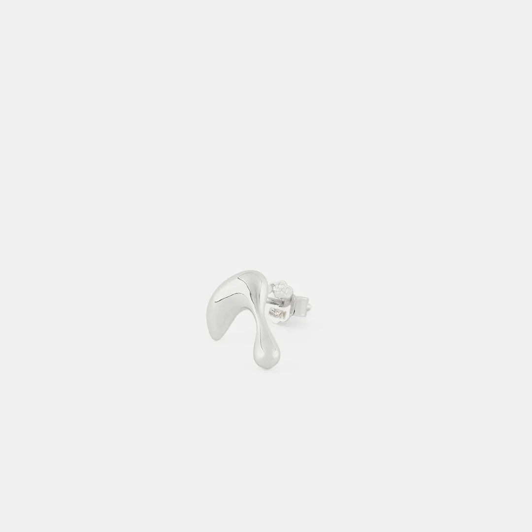 Silver Molten Earring