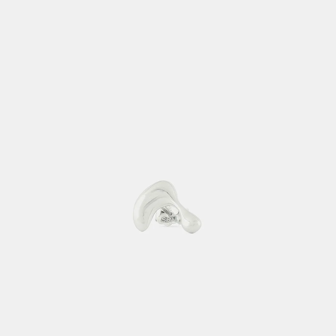 Silver Molten Earring